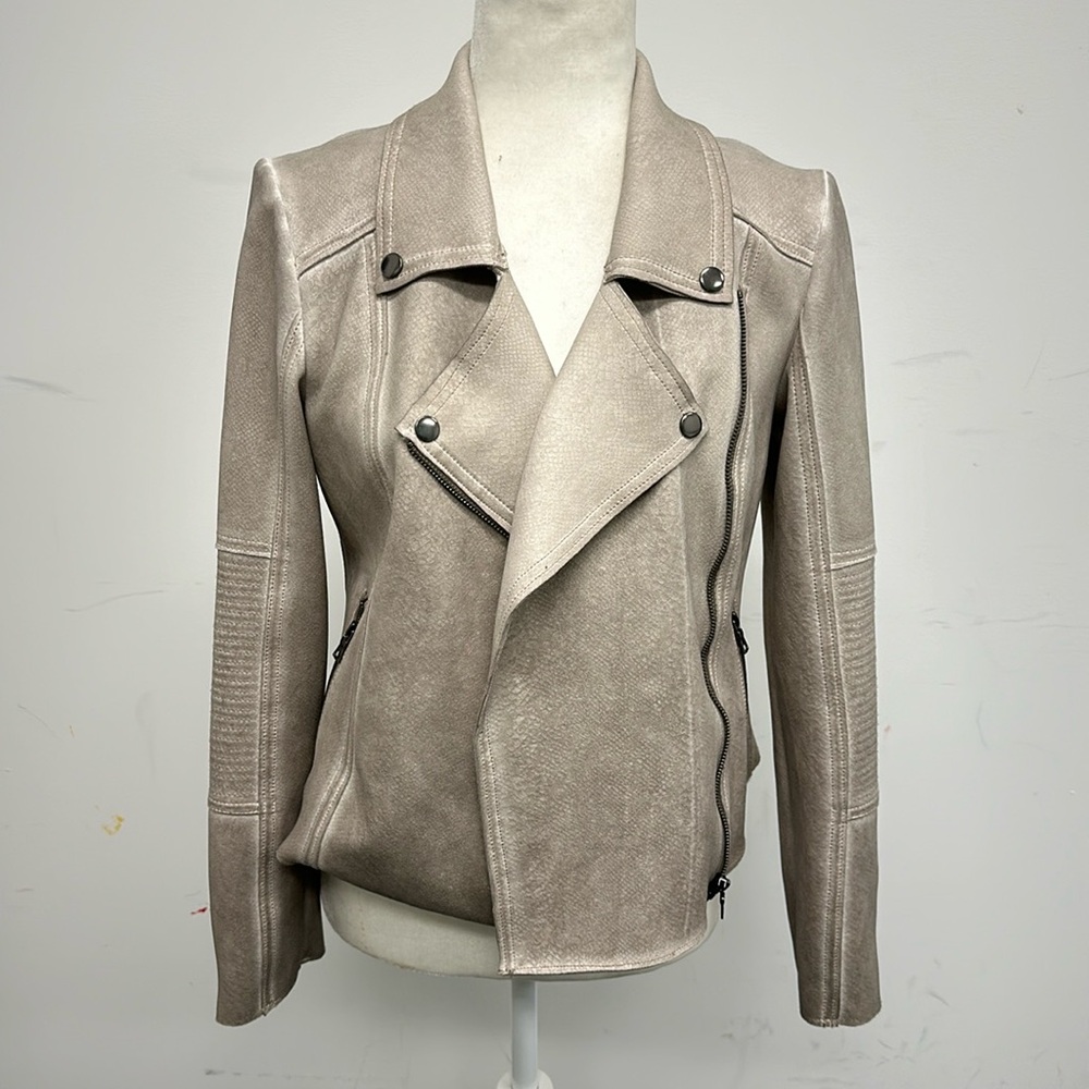 NWT MARRAKECH SNAKE EMBOSSED MOTO JACKET